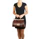 Monalisa - шкіряна сумка Gladstone з пряжками спереду TL10034 Коричневий TL10034 фото 7