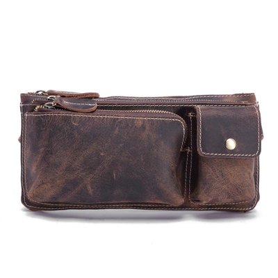 Шкіряна сумка на пояс колір коричневий Bexhill bx3616 bx3616 фото