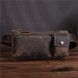 Шкіряна сумка на пояс колір коричнево-бордовий Bexhill bx3616red bx3616red фото 3