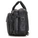 Шкіряна сумка трансформер JD 7014A рюкзак, бриф, сумка чорна JD7014A фото 12