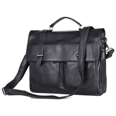 Міцна чоловіча сумка для ноутбука, колір чорний, John McDee, JD7100A JD7100A фото