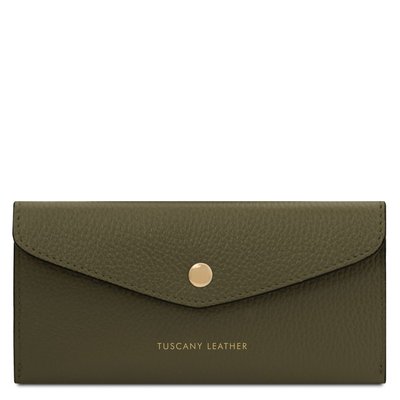 Шкіряний конверт гаманець tl142322 Лісовий зелений TL142322 фото