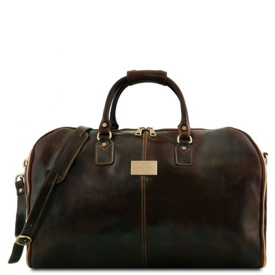 Antigua - Travel Leather Duffle/Warment Bag TL141538 Темно -коричневий TL141538 фото