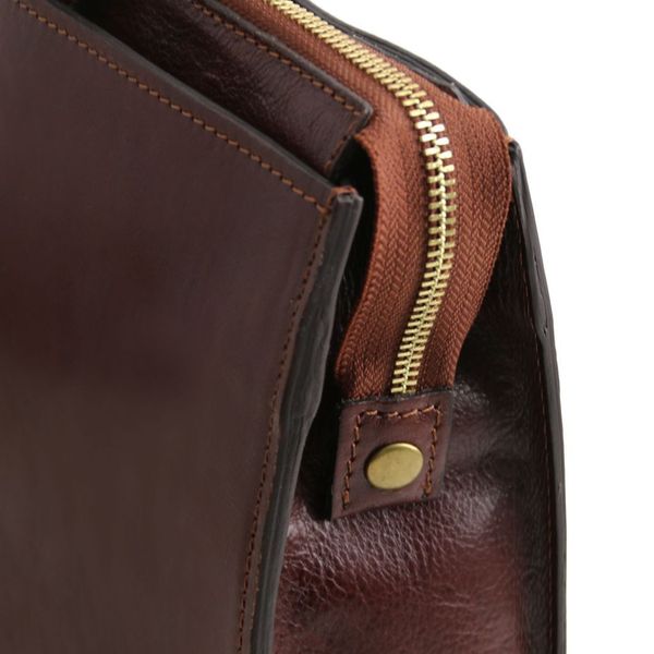 Palermo - шкіряний портфель 3 відділення для жінки TL141343 коричневий TL141369 фото