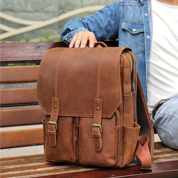 Шкіряний чоловічий рюкзак для ноутбука Bexhill bx1124 bx1124 фото