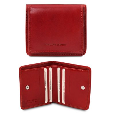 Ексклюзивний шкіряний гаманець з кишенькою монети TL142059 Червоний TL142059 фото