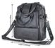 Вертикальна шкіряна сумка трансформер: рюкзак, сумка, крос-боді, сіра 7065J JD7065J фото 4