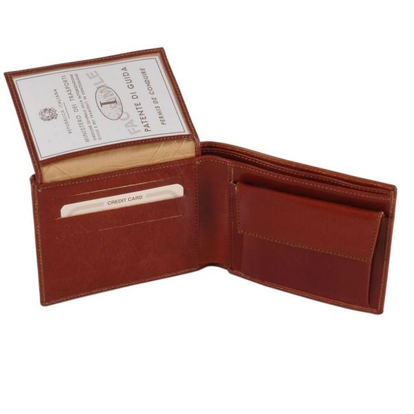 Ексклюзивний шкіряний гаманець для чоловіків із відділенням для монет 763_1_5 фото