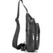 Шкіряна нагрудна сумка "слінг" на одне плече T1000 BULL чорна T1000A фото 4