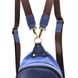 Слінг-рюкзак із синього канвасу та синьої шкіри крейзі хорс RKk-2017-4lx TARWA RKk-2017-4lx фото 6