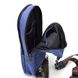 Слінг-рюкзак із синього канвасу та синьої шкіри крейзі хорс RKk-2017-4lx TARWA RKk-2017-4lx фото 3