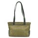 Жіноча сумка тоут з канвас та шкіри TARWA REH-3930-3md з передніми кишенями REH-3930-3md фото 4