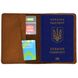 Шкіряна обкладинка на паспорт, військовий квиток TARWA RB-passp коньяк RB-passp фото 3